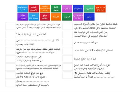 مراجعة المادة النظرية للصف الخامس 