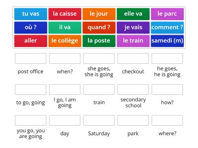 French Y7 Ncelp 2.2 week 1 vocabulary