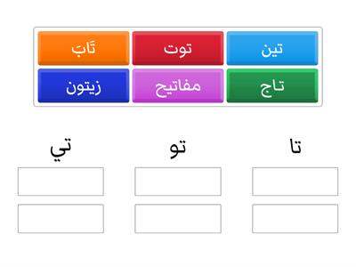  حرف التاء مع المدود