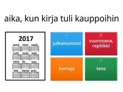 Keskustele kirjasta (sanasto)