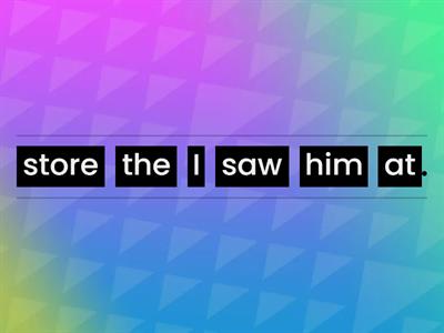 Adjectives and Pronouns: Unscramble