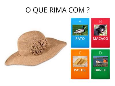 O QUE RIMA COM...