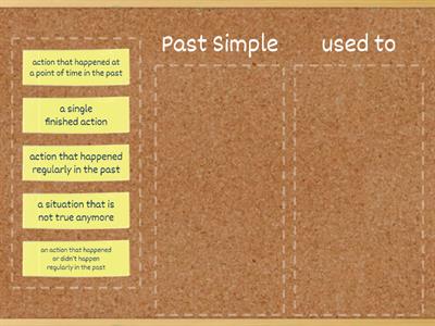 Past simple vs. used to functions
