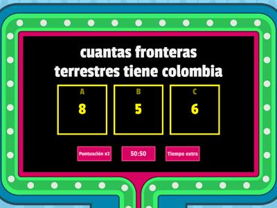 FRONTERAS MARITIMAS Y TERRESTRES DE COLOMBIA