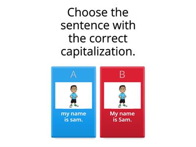 capitalization and punctuation