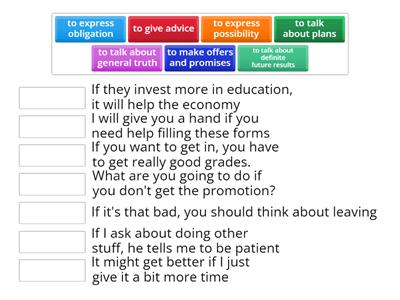 outcomes upper unit 9 real conditionals examples