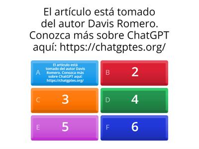 El artículo está tomado del autor Davis Romero. Conozca más sobre ChatGPTEspanol ChatGPTES aquí: https://chatgptes.org/
