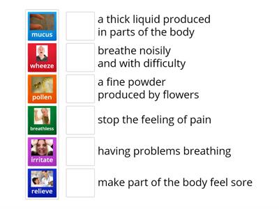4.3 Asthma Emergency - words and definitions