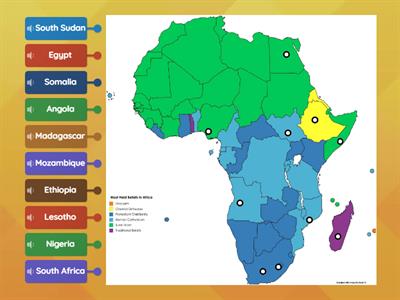 Name 10 African Countries