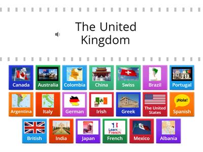 1SJ - Countries & Nationalities