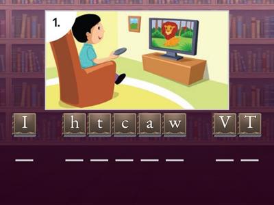 PP2 Busy me - unscramble free time activities