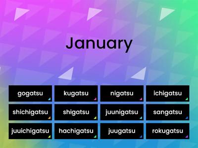 Months Romaji