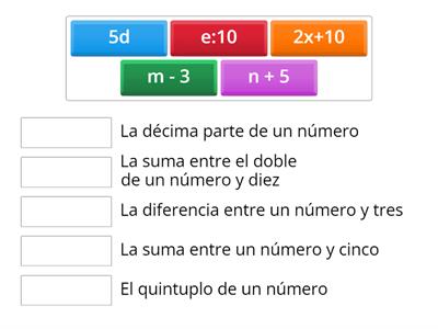 Expresiones algebraicas 