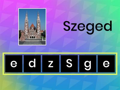 Rakd ki a magyar városneveket!