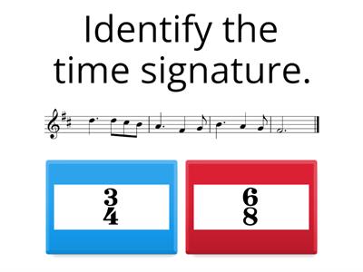 Time signatures 7:  3/4  6/8