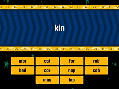 Game 36 Space Race (Wilson Step 3) Compound Words - words that stand alone but make a different word when put together