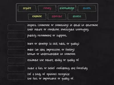 Useful verbs for writing a CPE essay