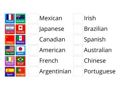FUSION ST - Countries & Nationalities