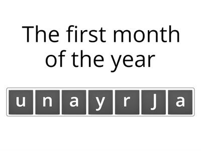 Months of the year