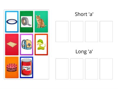 Long and short vowel sound of 'a'