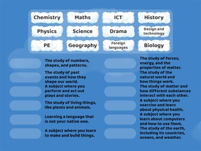 School subjects. Prepare 7. Unit 5