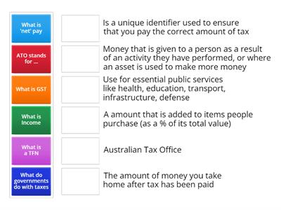 Taxation Match-Up