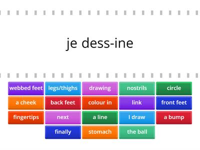 Vocab - Dessine-moi une grenouille