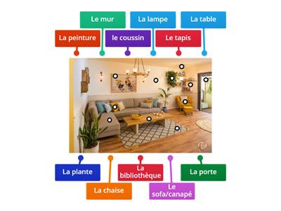 Living room in French