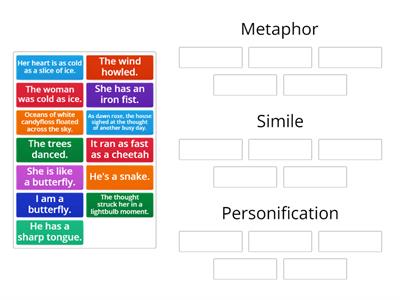 Similes, Metaphors, Personification