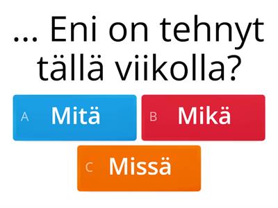 Tupaantuliaiset: Kysymykset tekstistä (No niin 2, kpl 3)