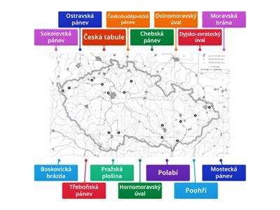 Česko - roviny a sníženiny