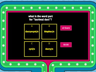 EENT Med Term Practice Quiz