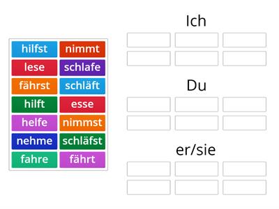 UNREGELMÄßIGE VERBEN