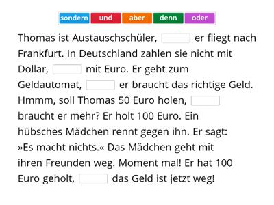 Coordinating conjunctions in German #2 GoL 