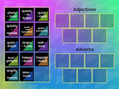 Adjectives to adverbs/Schimbarea adjectivelor în adverbe (2) 