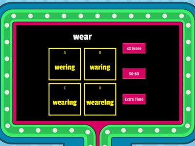 Y5 UNIT 4 : LEARNING WORLD - verb+ing