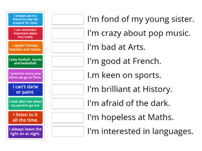 Adjectives with prepositions -8.7