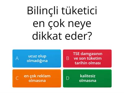 4.sınıf bilinçli tüketici 