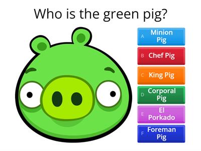 Guess the Angry Birds [Bad Piggies] Character