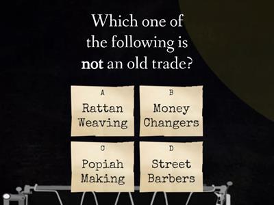 Singapore's Vanishing Old Trades