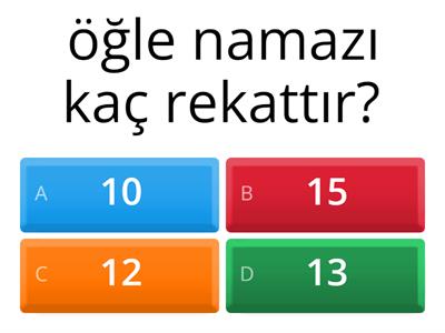 öğle namazının kılınışı