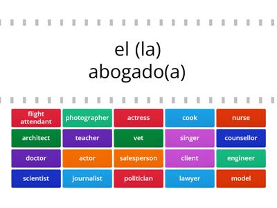 Vocabulario: professional life