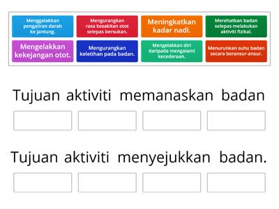 Tujuan Aktiviti Memanaskan Badan dan Menyejukkan 