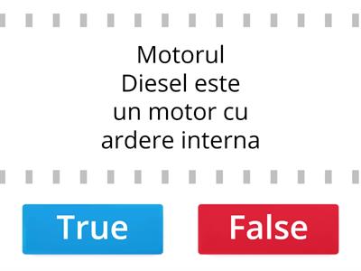 Joc true/false motor diesel