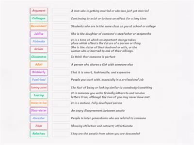 Vocabulary/Family & Relationships/FCE