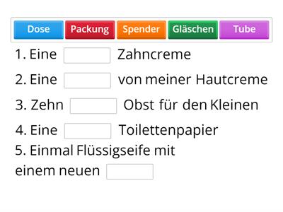 Notizen zum Einkaufen