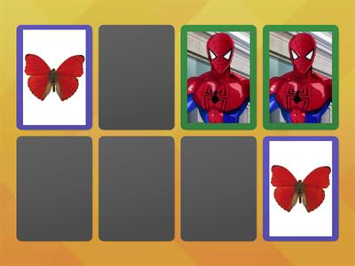 Spider Man alla ricerca delle farfalle colorate