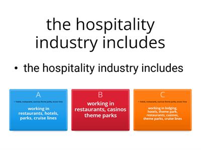 Hospitality Industry