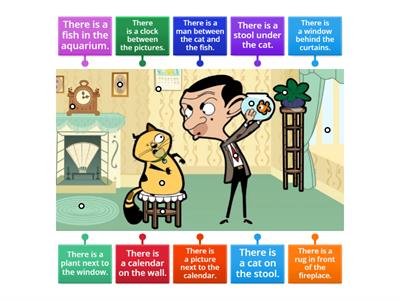 Mr. Bean - prepositions of place