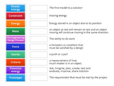 Engineering vocabulary